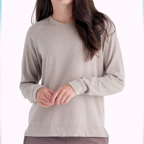 Free Fly Women's Fleece Crewneck Pullover - Bamboo Viscose Lightweight size XS - Picture 1 of 8